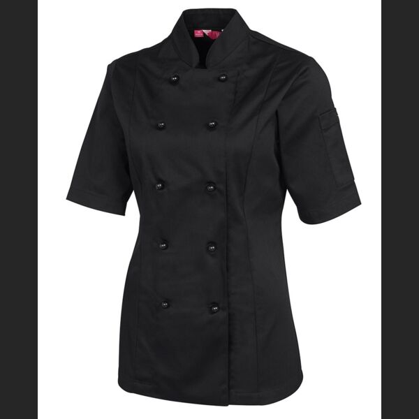 JB's WEAR Ladies S/S Chef's Jacket Thumbnail