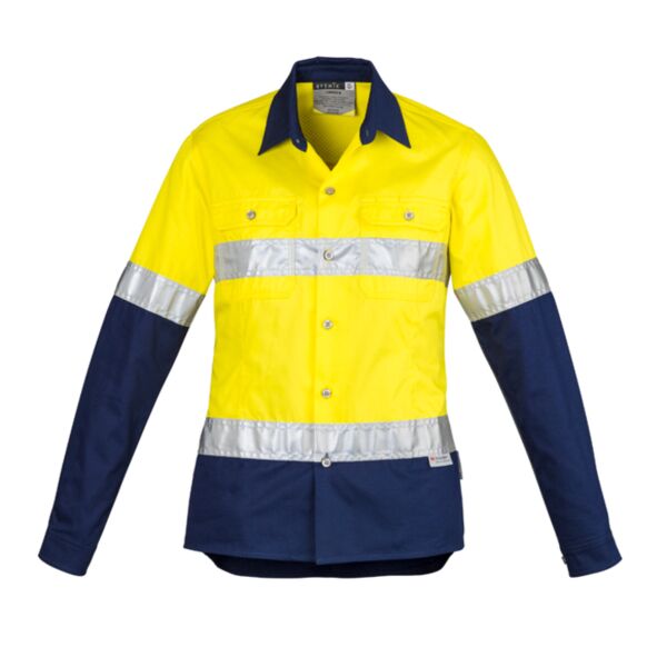 SYZMIK Womens Hi Vis Spliced Industrial Shirt - Hoop Taped Thumbnail